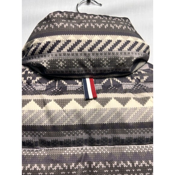 Tommy Hilfiger Puffer Vest Womens Small Nordic Snowflake Full Zip Warm - Picture 6 of 9